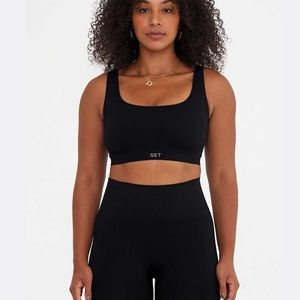 Set active black sports bra